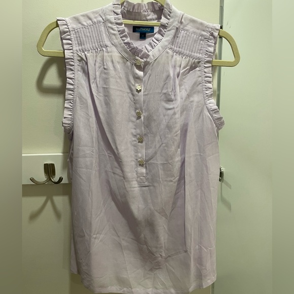 Lilac Ruffled Sleeveless Blouse - Picture 1 of 2